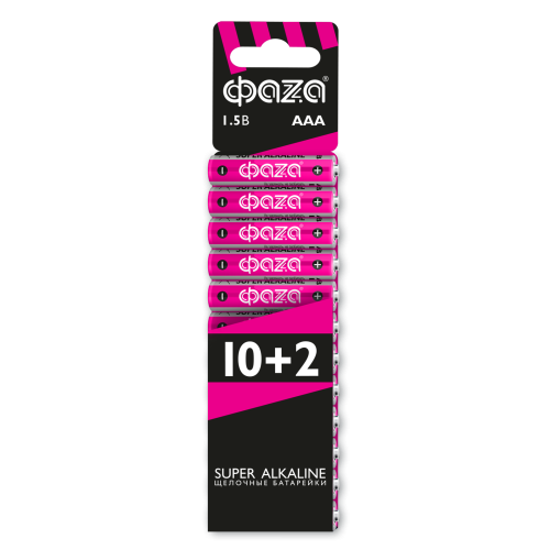 Элементы питания LR03 (AAA) Super Alkaline набор 10+2