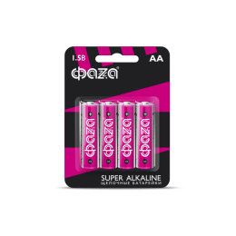 Элемент питания LR 6 (AA) Super Alkaline блистер, 4 шт.