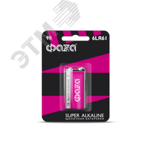 Элемент питания, крона 6LR61 Super Alkaline, блистер, 1шт.