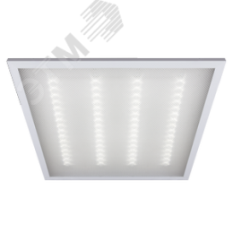 Светильник светодиодный ДВО-36Вт 4000К 3000Лм 595х595х19мм, призма