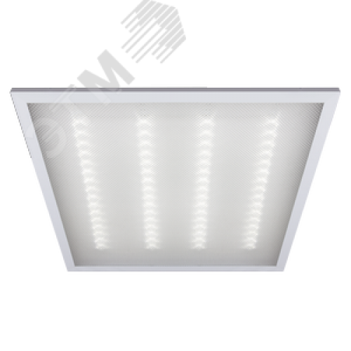 Светильник светодиодный ДВО-36Вт 6500К 3100Лм 595x595х19mm, призма, ФАZA