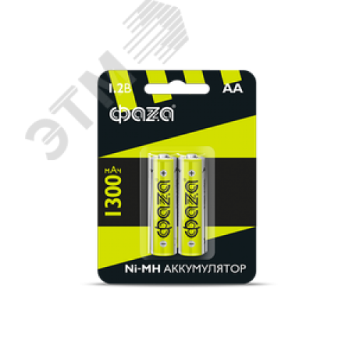 Элемент питания аккумуляторный AA 1300мАч Ni-MH