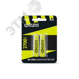 Элемент питания аккумуляторный AA 2700мАч Ni-MH