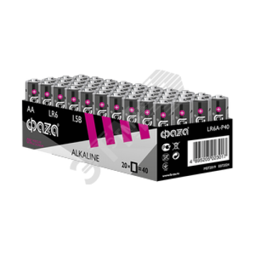 Элемент питания LR 6 (AA) алкалиновая уп. 40 шт. Alkaline Pack-40