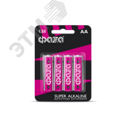 Элемент питания LR 6 (AA) Super Alkaline блистер, 4 шт.