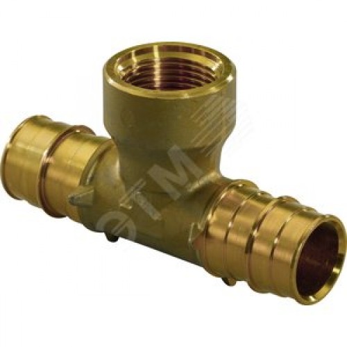 Тройник Q&E 20x1/2' ВР DR-латунь