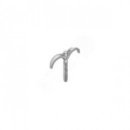 Крюк двухсторонний 8см для труб <=32мм