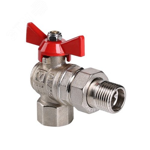 Кран шаровой угловой со сгоном 1/2' ВН BASE