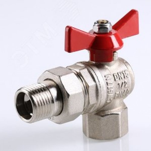 Кран шаровой угловой со сгоном 1/2' ВН BASE