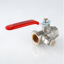 Кран шаровой 1/2' ВВ с дренажом и воздухоотводчиком BASE