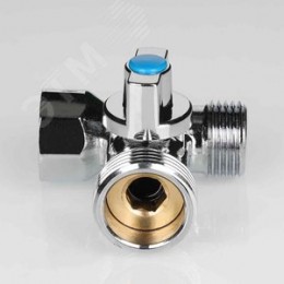 Кран шаровой 1/2'x3/4'x1/2' для подключения санитарных приборов