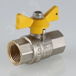 Кран шаровой газовый 1/2' ВР рукоятка бабочка VALGAS