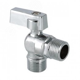 Кран шаровой угловой 1/2'x3/4' для подключения санитарных приборов