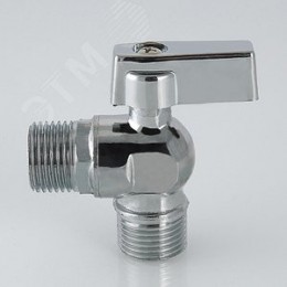 Кран шаровой угловой 1/2'x3/4' для подключения санитарных приборов