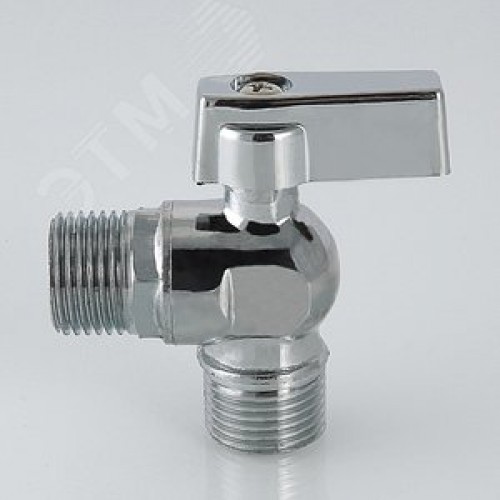 Кран шаровой угловой 1/2'x3/4' для подключения санитарных приборов