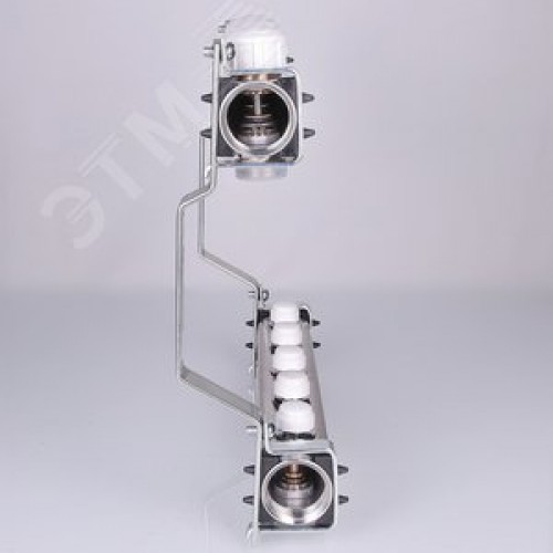 Блок коллекторный с ручными регулировочными клапанами 1'X6 вых+евроконус 3/4'