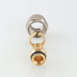 Соединитель коллекторный обжимной для полимерной PEX трубы 16 (2.0)х1/2'