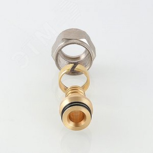 Соединитель коллекторный обжимной для полимерной PEX трубы 16 (2.0)х1/2'