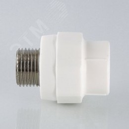 Муфта комбинированная 25x1/2' НР полипропиленовая PPR белая