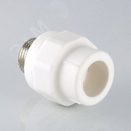 Муфта комбинированная 25x1/2' НР полипропиленовая PPR белая