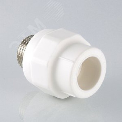 Муфта комбинированная 32x1/2' НР полипропиленовая PPR белая