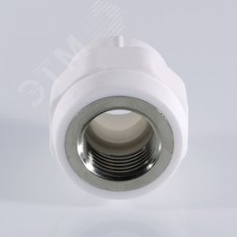 Муфта комбинированная 25x1/2' ВР полипропиленовая PPR белая