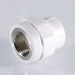 Муфта комбинированная 25x1/2' ВР полипропиленовая PPR белая