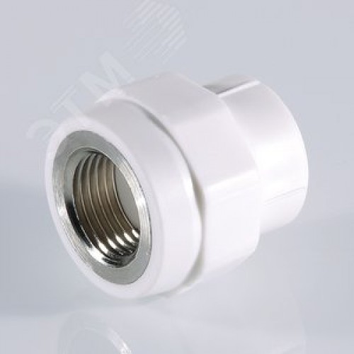 Муфта комбинированная 25x1/2' ВР полипропиленовая PPR белая