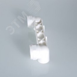 Планка монтажная 25x1/2' ВР для смесителя, с водорозетками, полипропиленовая PPR белая