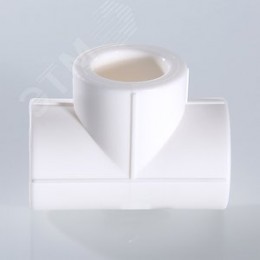 Тройник 32 мм полипропиленовый PPR белый