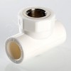 Тройник комбинированный 25x1/2' ВР полипропиленовый PPR белый