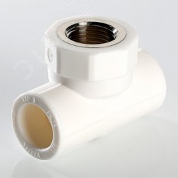 Тройник комбинированный 32x1' ВР полипропиленовый PPR белый