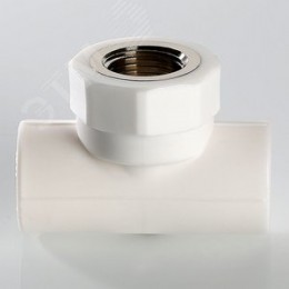 Тройник комбинированный 32x1' ВР полипропиленовый PPR белый