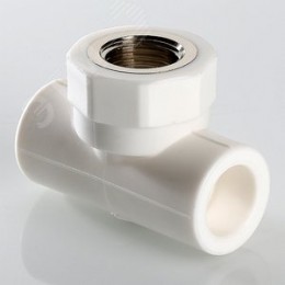 Тройник комбинированный 32x1' ВР полипропиленовый PPR белый