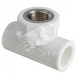 Тройник комбинированный 32x1/2' ВР полипропиленовый PPR белый