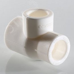 Тройник переходной 40x20x40 мм полипропиленов й PPR белый