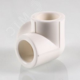 Тройник 20 мм двухплоскостной, полипропиленовый PPR белый