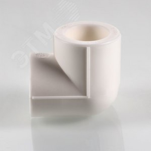 Тройник 25 мм двухплоскостной, полипропиленовый PPR белый