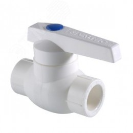 Кран шаровой 20 мм полипропиленовый PPR белый