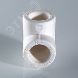 Угольник 63 мм 90 град., полипропиленовый PPR, белый