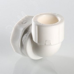 Угольник комбинированный 32x3/4' ВР переходной, полипропиленовый PPR, белый