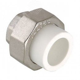 Муфта разъемная 20x1' ВР полипропиленовая PPR американка, белая