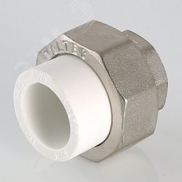 Муфта разъемная 20x1' ВР полипропиленовая PPR американка, белая