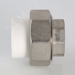 Муфта разъемная 20x1' ВР полипропиленовая PPR американка, белая