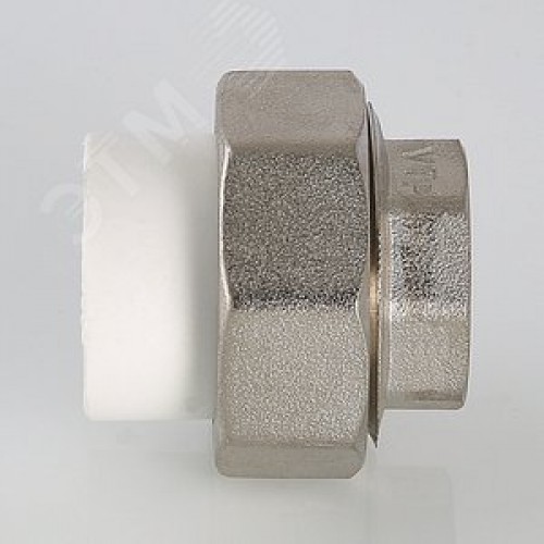 Муфта разъемная 20x1' ВР полипропиленовая PPR американка, белая