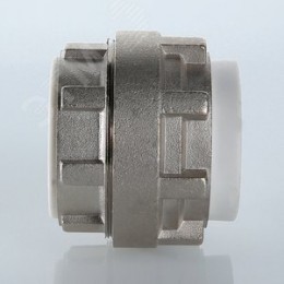 Соединение разборное 20 мм полипропиленовое PPR белое