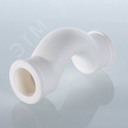 Обвод 25 мм с муфтами короткий полипропиленовый PPR белый