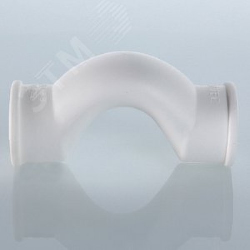 Обвод 20 мм с муфтами короткий полипропиленовый PPR белый