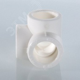 Крестовина 20 двухплоскостная полипропиленовая PPR белая