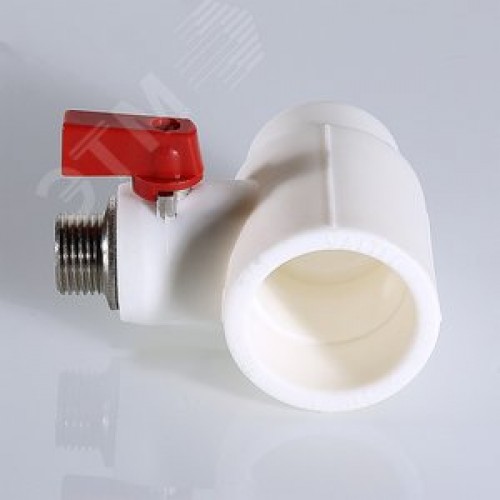 Тройник коллекторный 40x1/2' НР с шаровым краном полипропиленовый PPR